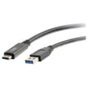C2G 28831 USB 3.0 USB-C to USB-A Cable M/M  Black (USB IF Certified) (3 Feet  0.91 Meters) thumbnail 2