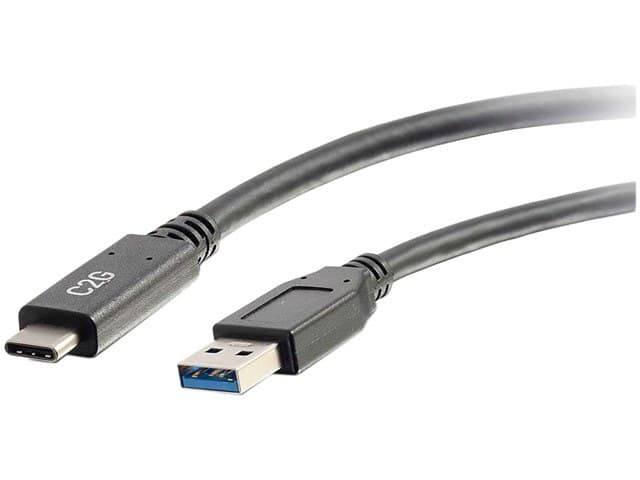 C2G 28831 USB 3.0 USB-C to USB-A Cable M/M  Black (USB IF Certified) (3 Feet  0.91 Meters) - Image 4
