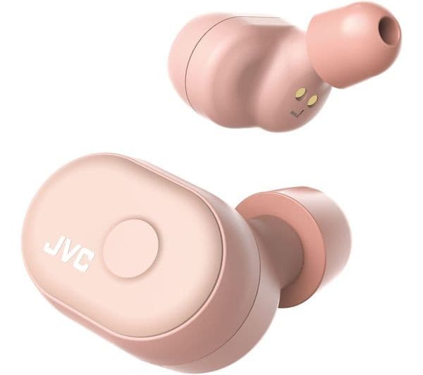 JVC HA-A10T True Wireless Bluetooth Earphones with Memory Foam Earpieces - Pink - Image 3