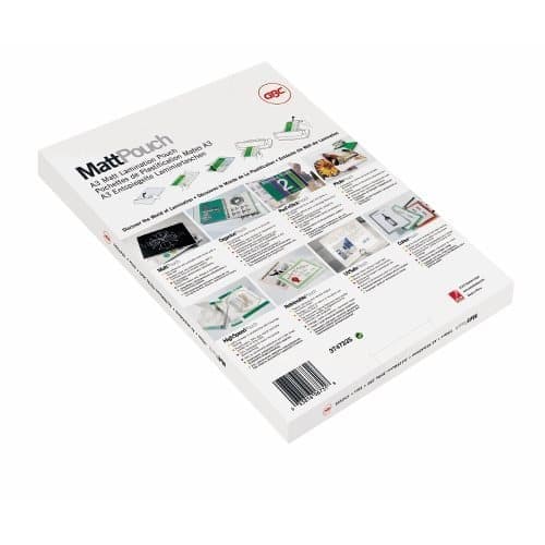 GBC Lamination Pouch A4 Matt 75 Micron - Image 2