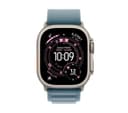 Apple Watch Ultra 3 GPS + Cellular 49mm Natural Titanium Case with Light Blue Alpine Loop - Small thumbnail 2