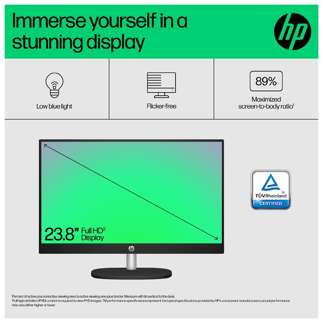 HP 24-cr0063na Intel® Core i3-N300 8GB RAM 256GB SSD 23.8" Full HD Windows 11 Home All-in-One Desktop PC - Image 5
