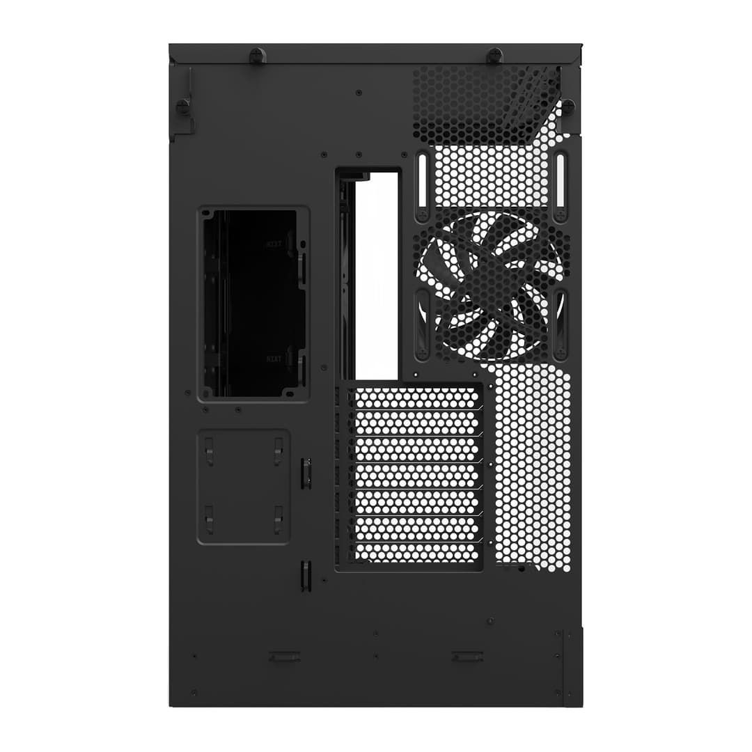 NZXT H9 Flow (2025) Tempered Glass Dual Chamber Mid Tower PC Case - Black - Image 4