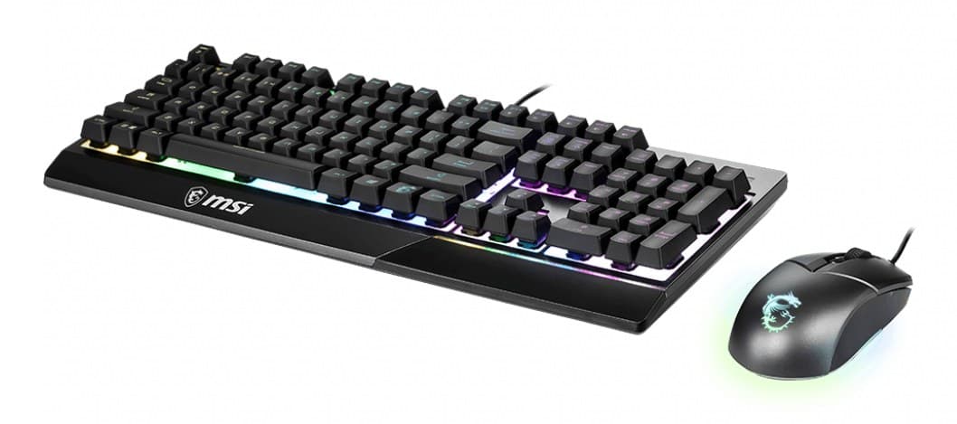 MSI VIGOR GK30 COMBO RGB MEMchanical Gaming Keyboard + Clutch GM11 Gaming Mouse ' UK Layout, 6-Zone RGB Lighting Keyboard, Dual-Zone RGB Lighting Mouse, 5000 DPI Optical Sensor, RGB Mystic Light' - Image 4