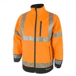 Beeswift High Visibility Two Tone Softshell Orange Black M - Image 1