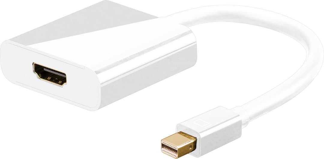 Microconnect Mini DisplayPort to HDMI Adapter with Audio, Passive, 15cm, White - Image 1