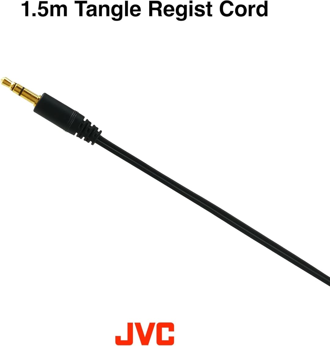 JVC HA-L50 Lightweight Foldable On-Ear Headphones 30mm - Black - Image 3