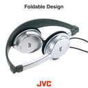 JVC HA-L50 Lightweight Foldable On-Ear Headphones 30mm - Black thumbnail 9