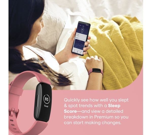 Fitbit Inspire 2 Health & Fitness Tracker - Desert Rose - Image 3