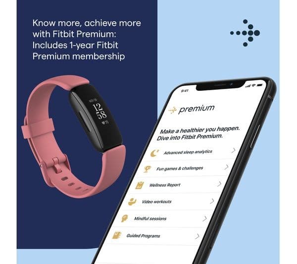 Fitbit Inspire 2 Health & Fitness Tracker - Desert Rose - Image 6