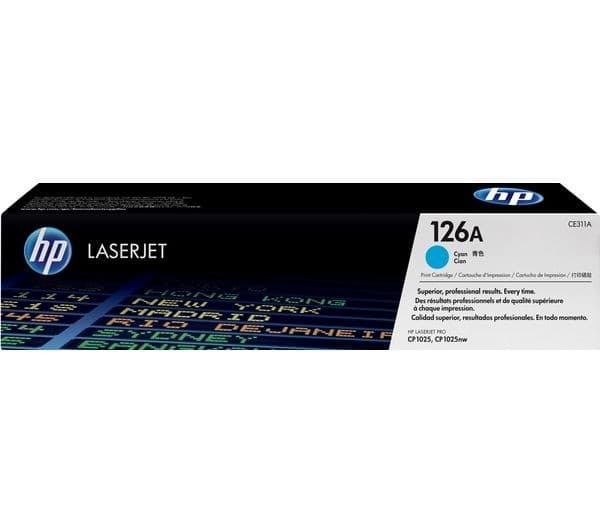 HP 126A Cyan Toner Cartridge - Image 2