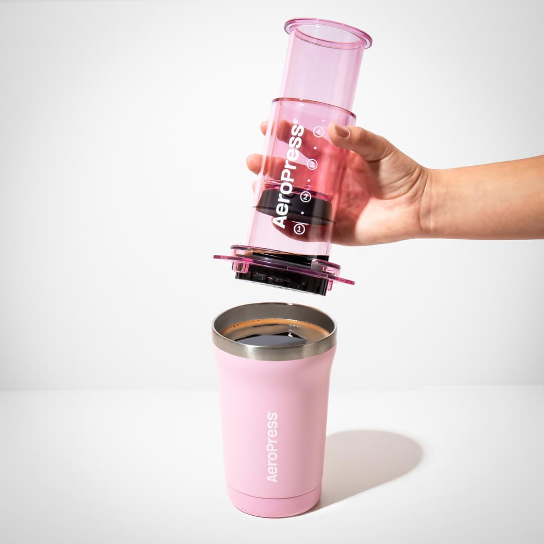 AeroPress Go Plus Portable Coffee Maker - Pink - Image 3