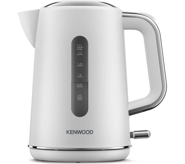Kenwood Abbey Lux ZJP05 1.7L 3000W Jug Kettle - Matte White & Chrome - Image 1