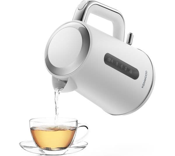 Kenwood Abbey Lux ZJP05 1.7L 3000W Jug Kettle - Matte White & Chrome - Image 3