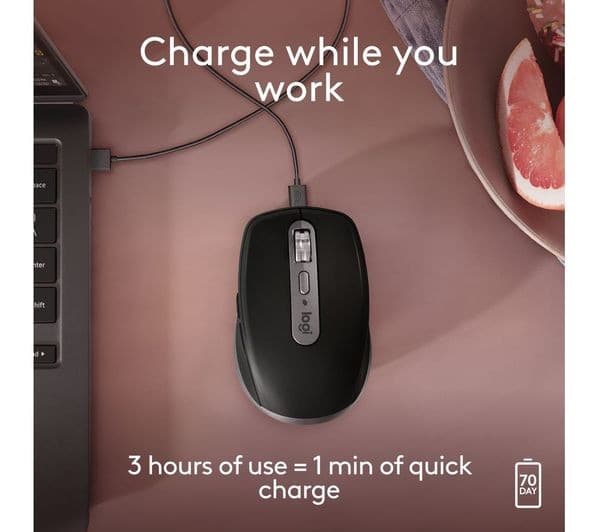Logitech MX Anywhere 3S Wireless Mouse Space Grey - Image 5