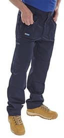 CLICK ACTION WORK TROUSERS NAVY BLUE 42T thumbnail 2