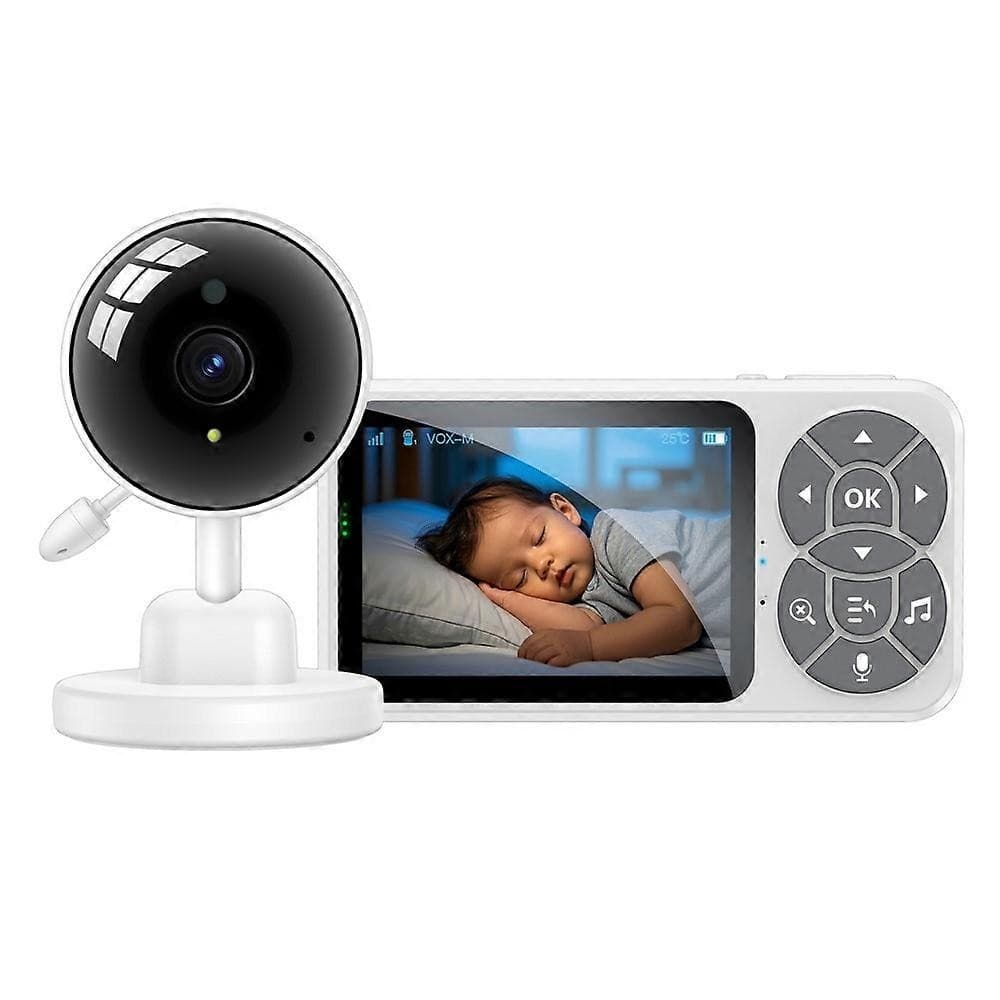 Yesido KM26 2.4G Baby Monitor with 3.5" LCD, Night Vision & Cry Detection - White