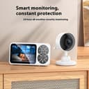 Yesido KM26 2.4G Baby Monitor with 3.5" LCD, Night Vision & Cry Detection - White thumbnail 2