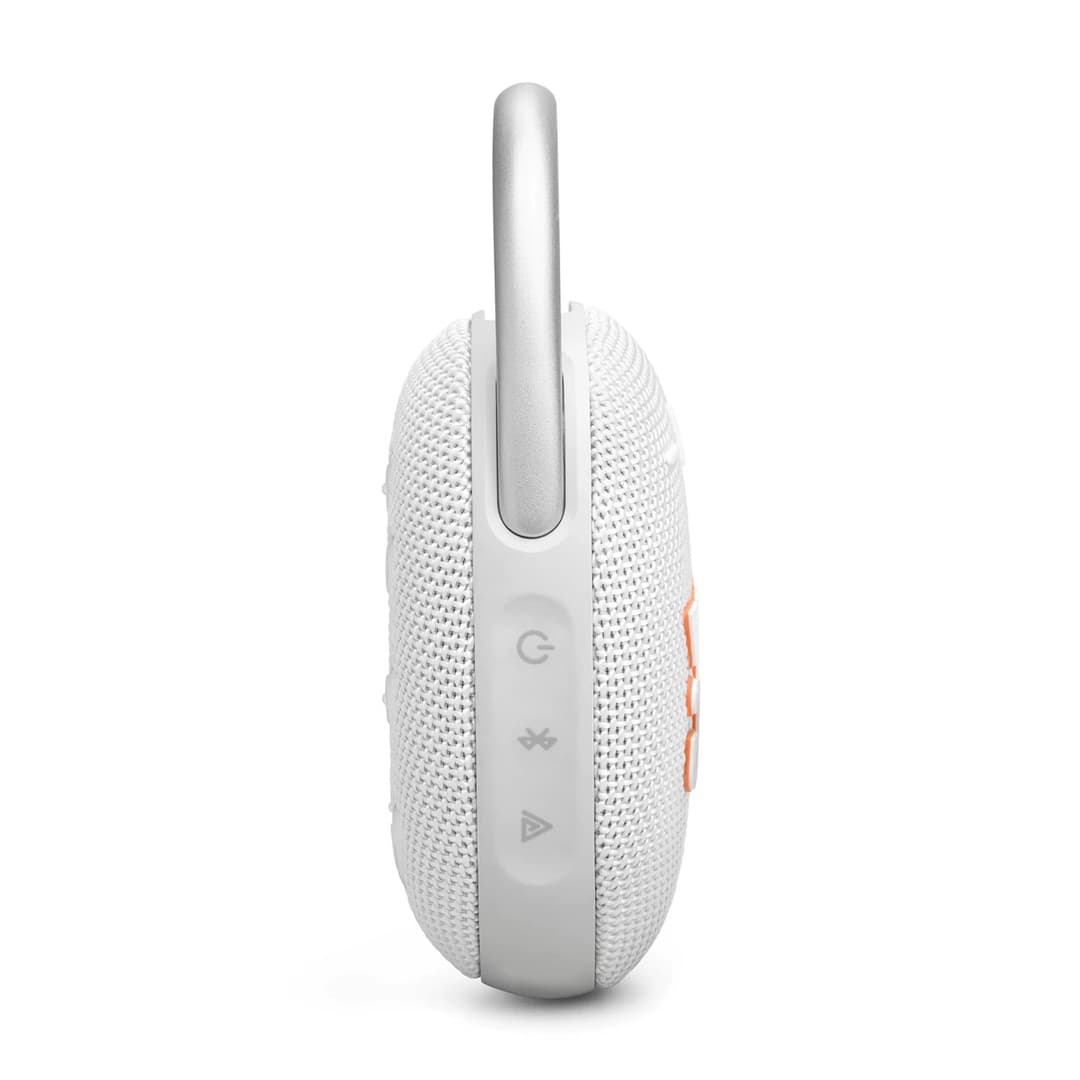 JBL Clip 5 Portable Wireless Speaker - White - Image 4
