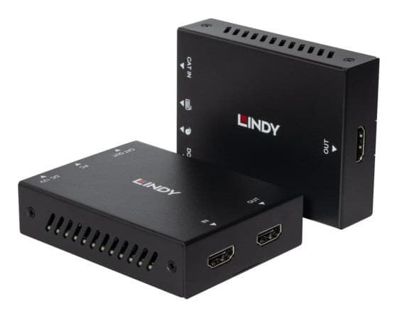 Lindy 39350 100m Cat.6 HDMI & USB KVM Extender - Transmitter & Receiver (Full HD 1080p, PoC)