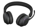 Jabra Evolve2 65 Stereo Wireless Headset - Black - MS Teams - USB-A - Without Charging Stand thumbnail 1