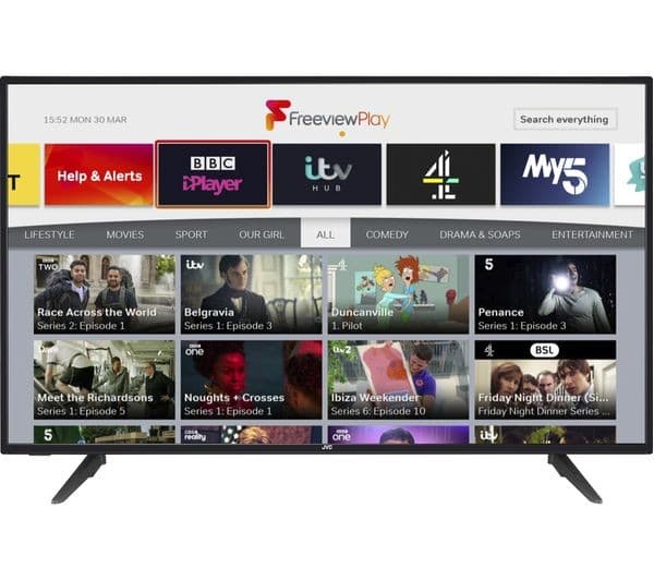 JVC LT-50C800 50" Smart 4K Ultra HD HDR LED TV - Black - Image 7