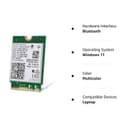Intel WiFi 6E AX210 (Gig+) Wireless Network Adapter No vPro, Bluetooth 5.2 AX210.NGWG Wi-Fi 6E - Gold thumbnail 5