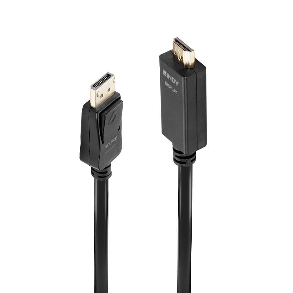 Lindy 1m DisplayPort to HDMI 10.2G Cable - Image 1