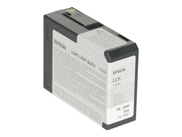 Epson T5809 UltraChrome K3 80ml Ink Cartridge for Stylus Pro 3800/3880 - Light Light Black - Image 1