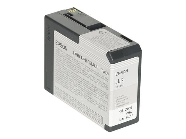 Epson T5809 UltraChrome K3 80ml Ink Cartridge for Stylus Pro 3800/3880 - Light Light Black - Image 2