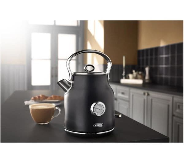 TOWER Renaissance T10063B Traditional Kettle - Black - Image 3