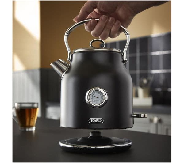 TOWER Renaissance T10063B Traditional Kettle - Black - Image 6