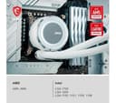 MSI MAG CORELIQUID E240 240mm ARGB Liquid CPU Cooler - White thumbnail 4