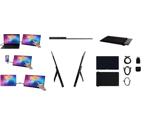 Verbatim PMT-15 Portable Touchscreen Monitor Full HD IPS Black (49592) - 15.6" - Image 3