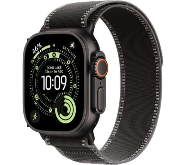 Apple Watch Ultra 3 GPS + Cellular 49mm Black Titanium Case with Black Trail Loop - S/M - Image 1