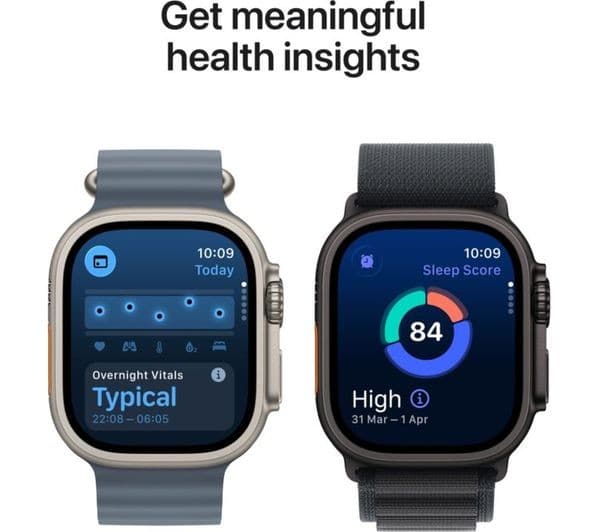 Apple Watch Ultra 3 GPS + Cellular 49mm Black Titanium Case with Black Trail Loop - S/M - Image 4