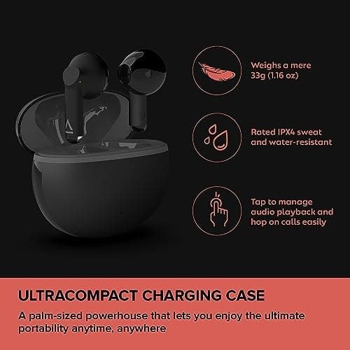 Creative Zen Air DOT Lightweight True Wireless Sweatproof In-ear Headphones, with Ultra Compact Case, 13 mm Neodymium Driver, Dual Mics with ENC Technology, up to 24 Hours Battery Life, Bluetooth 5.3 - Image 5