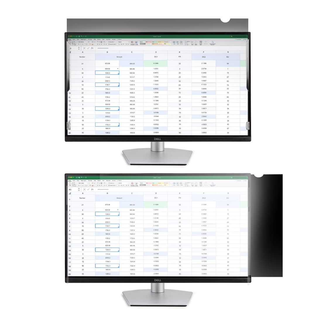 StarTech.com Monitor Privacy Screen for 23.8" Display - Computer Screen Security Filter - Blue Light Reducing Screen Protector Film - 16:9 Widescreen -Matte/Glossy - +/-30 Degree - Image 4