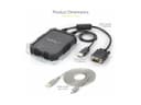 StarTech NOTECONS02X KVM Switch Black thumbnail 7