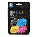 HP 950XL Black & 951 Cyan, Magenta, Yellow Original Ink Cartridges 4-Pack - Black, Cyan, Magenta, Yellow thumbnail 1