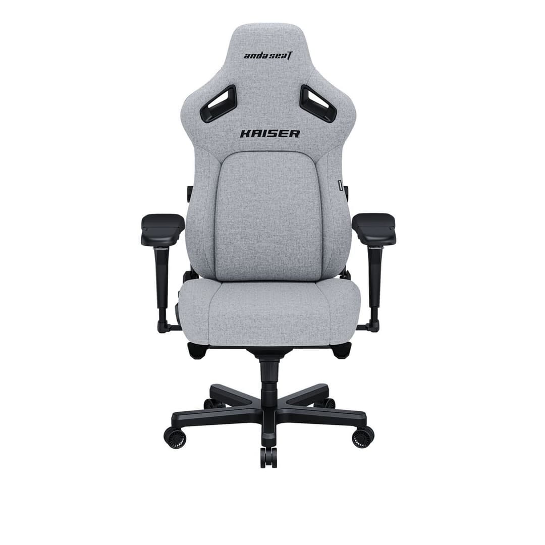 AndaSeat Kaiser 4 Premium Gaming Chair Linen Fabric - Large, Ash Grey - Image 3