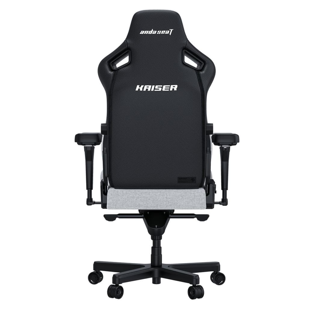AndaSeat Kaiser 4 Premium Gaming Chair Linen Fabric - Large, Ash Grey - Image 4