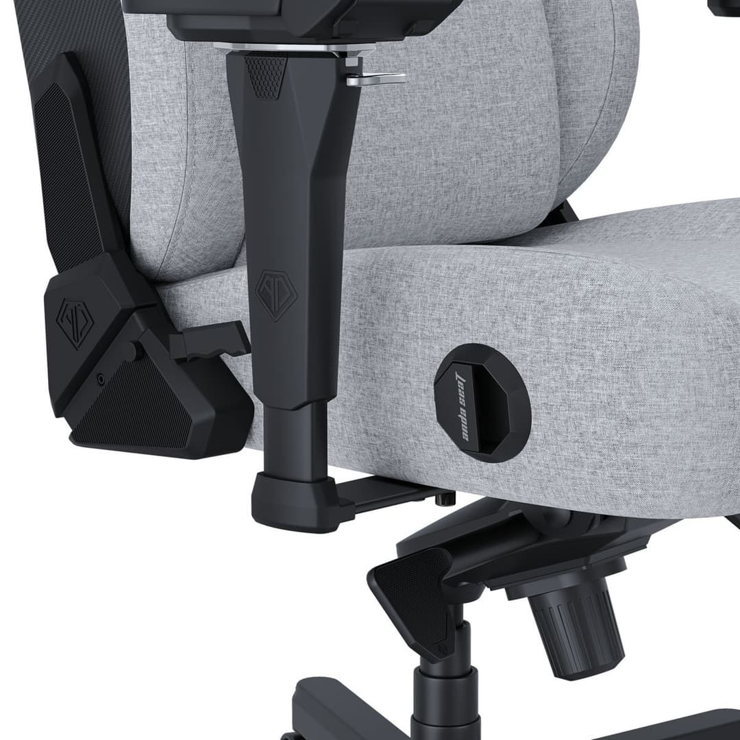 AndaSeat Kaiser 4 Premium Gaming Chair Linen Fabric - Large, Ash Grey - Image 6
