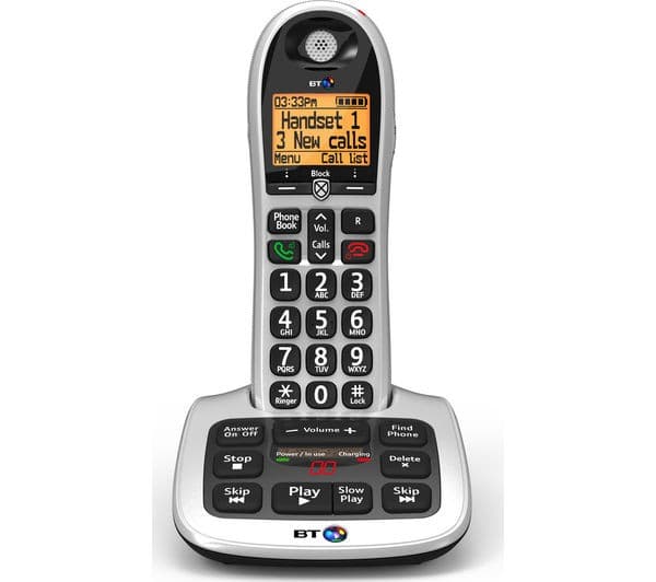 BT 4600 Cordless Phone with Answering Machine - Silver - Image 2