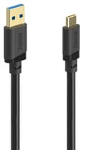 Hama USB-A to USB-C Cable, USB 3.2 Gen 1, 5 Gbit/s, Black - 0.75m thumbnail 2