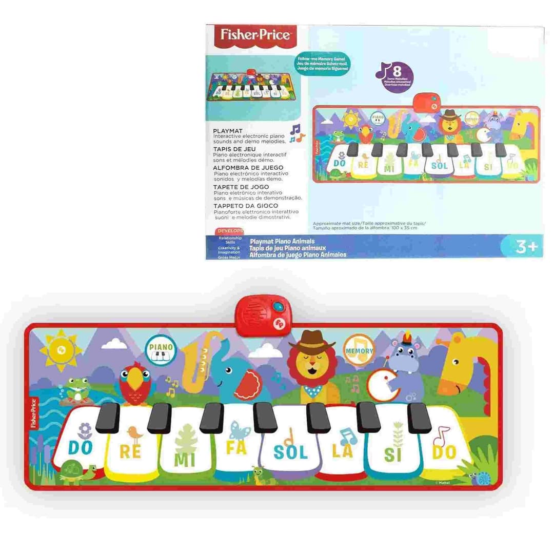 Fisher Price Animal Electronic Floor Piano Keyboard with Lights & Sounds - Image 3