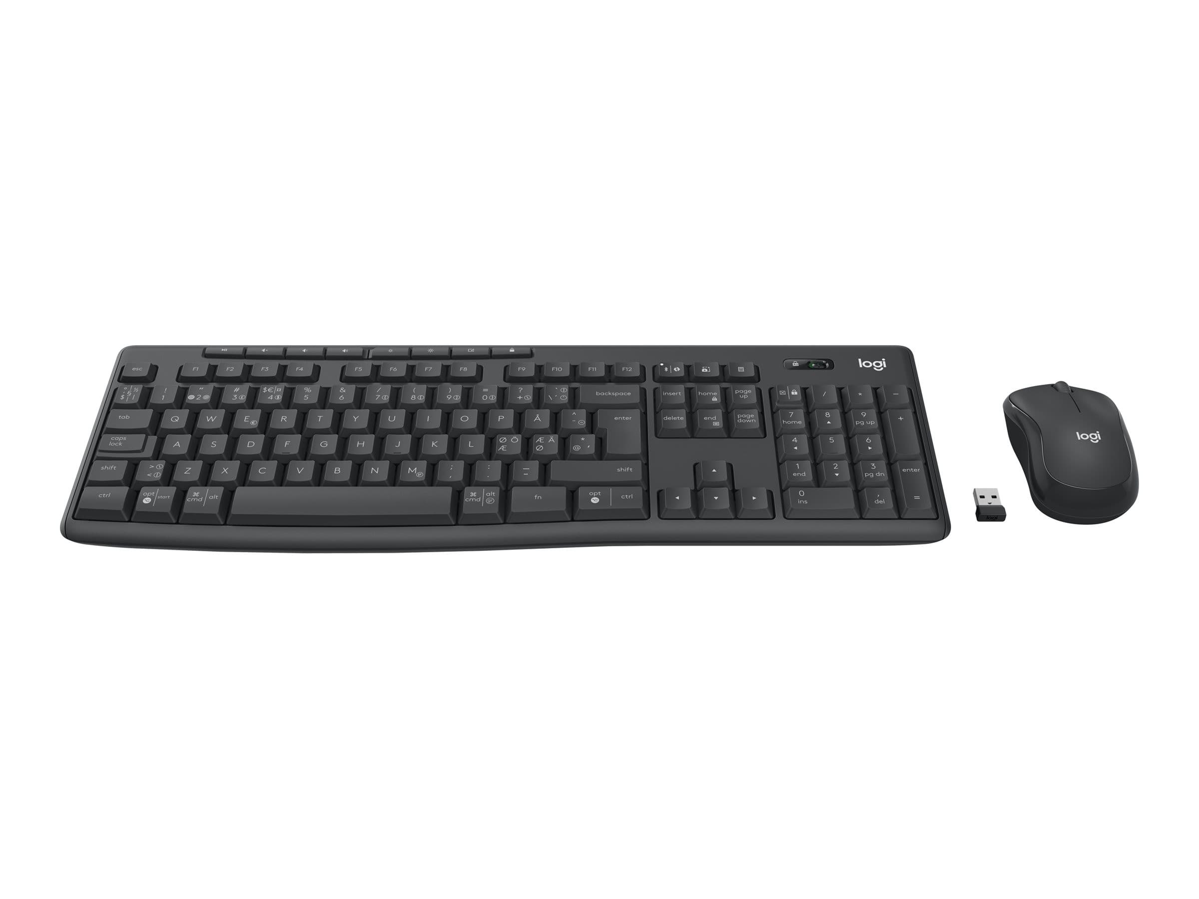 Logitech MK370 Combo for Business Wireless Keyboard and Mouse - UK QWERTY, Graphite