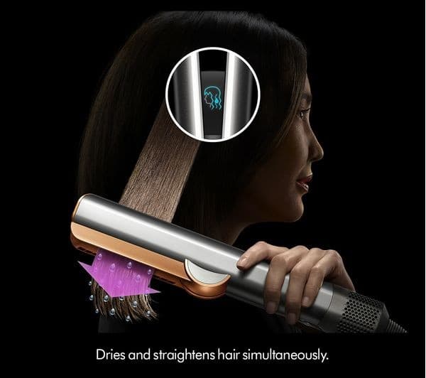 Dyson Airstrait Hair Straightener - Amber Silk & Pink Champagne - Image 5