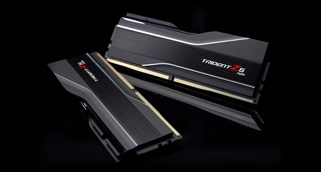 G.Skill Trident Z5 Neo 32GB (2 x 16GB) DDR5 6000MHz AMD EXPO Desktop Memory Kit Matte Black - CL32 - Image 4