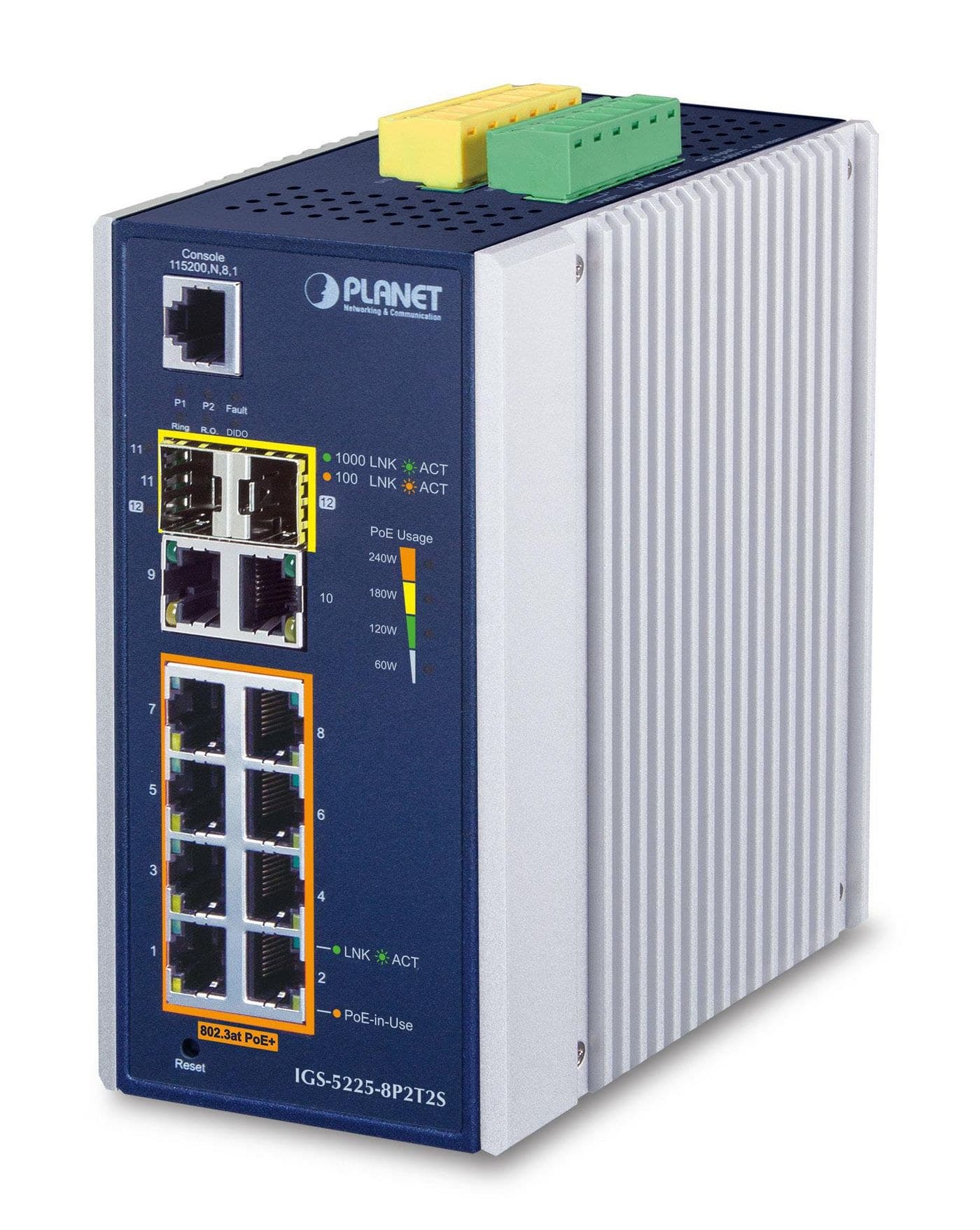 IP30 Industrial L2+/L4 8-Port